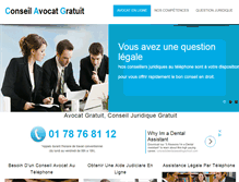 Tablet Screenshot of conseilavocatgratuit.com